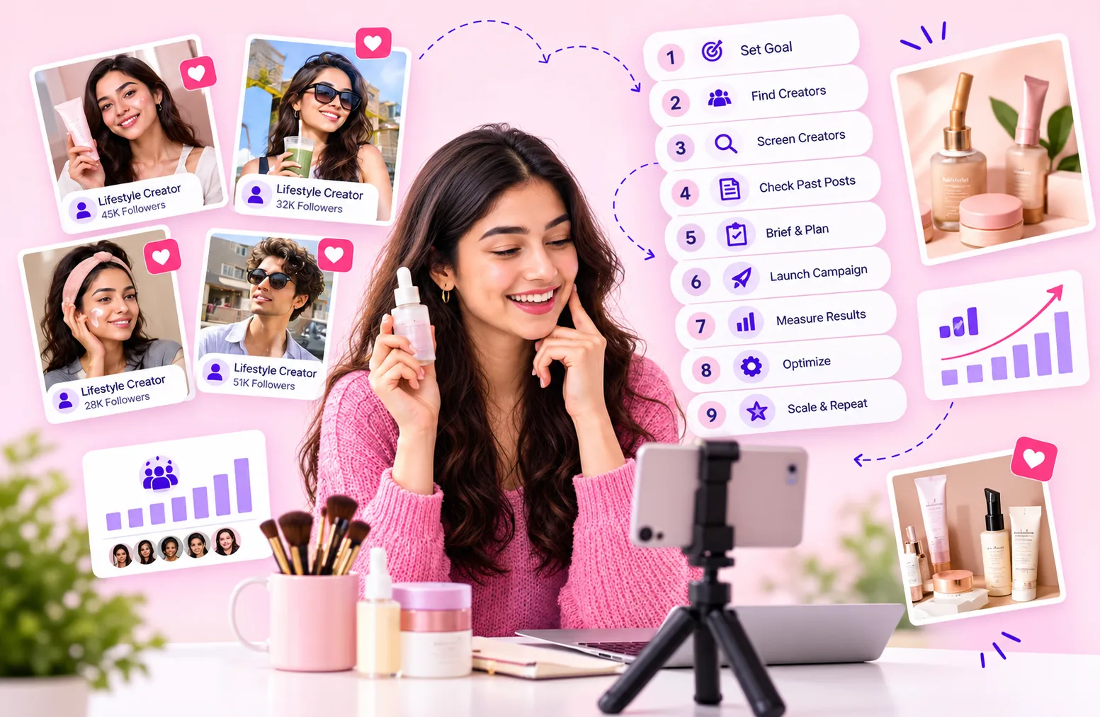 Micro Lifestyle Creator Campaign for Beauty Brands: 9 Steps