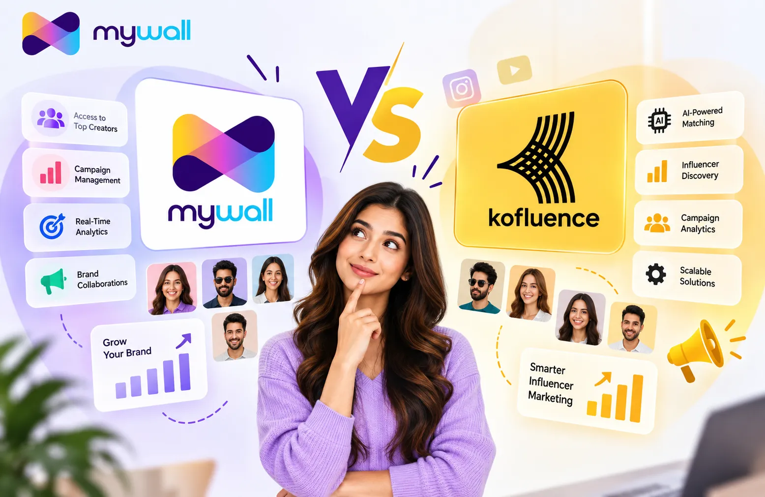 MyWall vs. Kofluence: Which AI Influencer Marketing Platform Fits Your Campaigns?