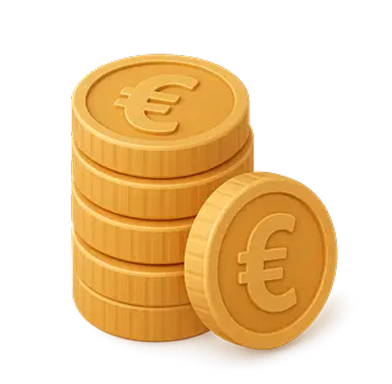 Stack of gold coins representing paid campaigns